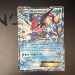 Ash-Greninja EX XY133 XY Promo Holo 170 HP Water Basic Pokemon Card - Image 1