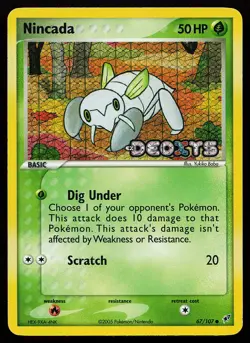 Nincada 67/107 Common Reverse Holo Stamped Deoxys Pokemon Card - Image 1