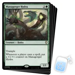 MANAGORGER HYDRA X4 Bloomburrow: Commander Magic MTG MINT CARD - Image 1