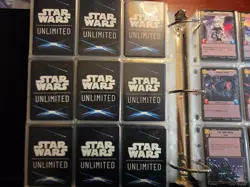 Star Wars Unlimited Bulk Lot Folder of Cards Set 1 & 2 - Image 2
