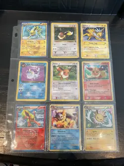 Pokemon Card Lot 9 Vintage Eevee & Eeveelutions🔥LP - HP 1999-2013 - Image 1