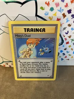 Pokemon TCG-POKEMON GYM HEROES 123/132 MISTY's Duel. Trainer Card. - Image 1