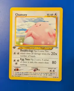 Pokemon TCG Neo Destiny Chansey 1st Edition Uncommon Card 31/105 LP - Image 1
