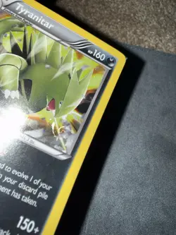 Pokemon TCG Tyranitar XY Fates Collide Holo Rare Card 56/124 Swirl Holo Sealed - Image 2