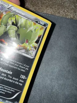 Pokemon TCG Tyranitar XY Fates Collide Holo Rare Card 56/124 Swirl Holo Sealed - Image 3