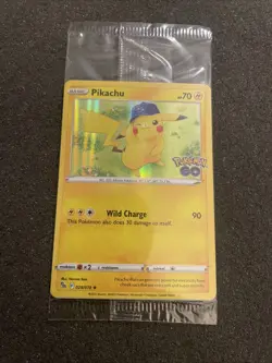 Pokemon/Pokemon GO Prerelease Pikachu Holo Foil Promo Card #028/078 Sealed - Image 1