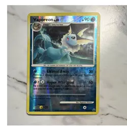 Vaporeon 34/100 Majestic Dawn Reverse Holo Rare Stage 1 Pokemon Card 2008 - Image 1