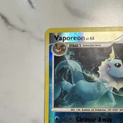 Vaporeon 34/100 Majestic Dawn Reverse Holo Rare Stage 1 Pokemon Card 2008 - Image 3