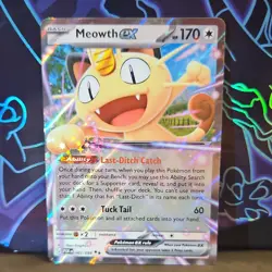 Pokemon TCG Meowth EX 062/088 Holo Rare EX 170 HP Basic Card Stock English 2 - Image 1
