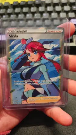 Skyla 72/72 Full Art Trainer Ultra Rare – Shining Fates Pokemon NM - Image 1