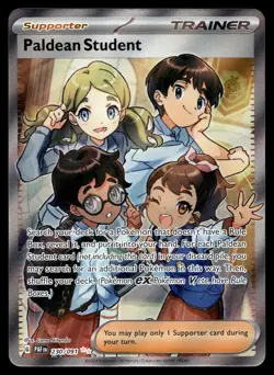 POKEMON PALDEAN STUDENT PALDEAN FATES 230/091 ULTRA RARE NM/M - Image 1