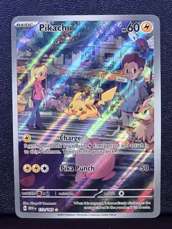 Pikachu 173/165 Scarlet & Violet Pokemon 151 IR Illustration Rare B - Image 1
