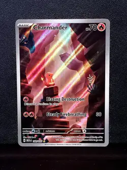 Charmander 168/165 Sv: Scarlet & Violet Pokemon 151 (IR) Illustration Rare - Image 1