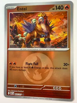 Ascended Heroes - Pokemon Entei 025/217 Rare Energy Reverse Holo NM Pack Fresh! - Image 1