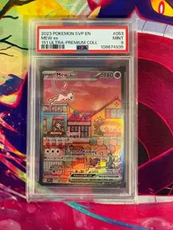 Mew ex SVP053 Scarlet & Violet 151 Promo English PSA Graded 9 Pokemon TCG - Image 1