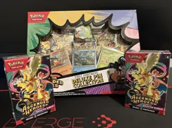 Pokemon TCG:Ascended Heroes First Partner Deluxe Pin Collection+2X BoosterBundle - Image 1