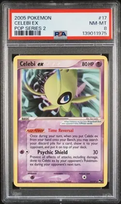 PSA 8 CELEBI EX 17 POP SERIES 2 POKEMON NM- MINT - Image 1