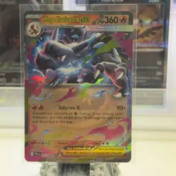 Pokemon TCG Mega Charizard X ex 013/094 Me02: Phantasmal Flames Holo - Image 1