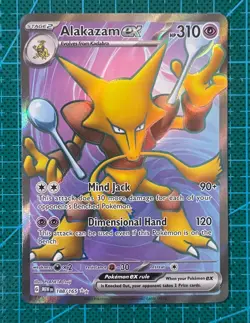Pokemon TCG Alakazam Ex 188/165 Ultra Rare Scarlet & Violet: 151 English - Image 1