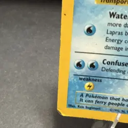 Pokemon TCG Lapras Fossil 10/62 Basic 80 HP Holo Rare Unlimited English - Image 2