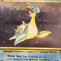 Pokemon TCG Lapras Fossil 10/62 Basic 80 HP Holo Rare Unlimited English - Image 3