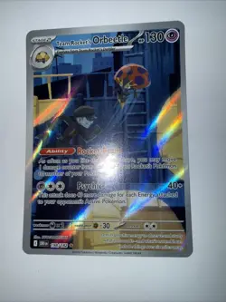 Pokemon TCG Team Rocket’s Orbeetle 198/182 Destined Rivals Illustration Rare NM - Image 4