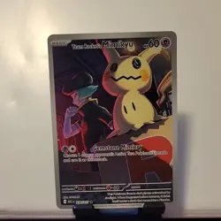 Pokemon Team Rocket's Mimikyu Full Art Illustration Rare Holo SV 238/217 60 HP - Image 1