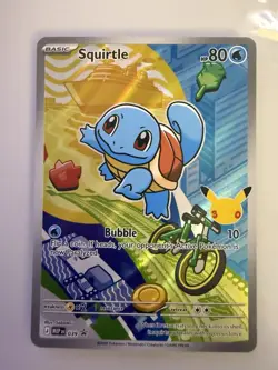 Pokemon Squirtle Promo Full Art Holo 039 NM - Image 1