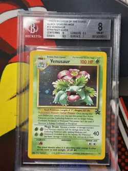 2000 POKEMON PROMO BLACK STAR #13 VENUSAUR-HOLO BGS 8 / PSA 8 - Image 1