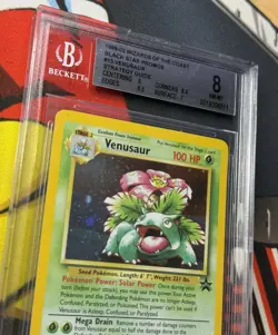 2000 POKEMON PROMO BLACK STAR #13 VENUSAUR-HOLO BGS 8 / PSA 8 - Image 3