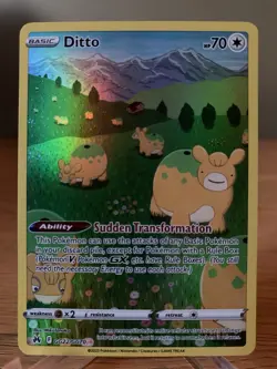 Ditto GG22/GG70 Holo Crown Zenith Galarian Gallery Pokemon Holo NM/M - Image 1