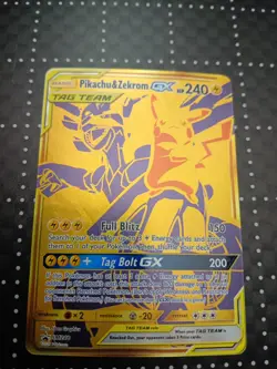 Pokemon TCG Pikachu & Zekrom GX SM248 Sun & Moon Black Star Promo NM - Image 1