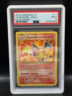 Pokemon TCG Pokemon Charizard Charizard Holo Rare Holo 2016 EVOLUTIONS PSA 9 - Image 1