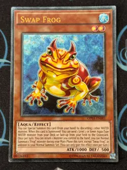 Yugioh Swap Frog Ultimate Rare OP03-EN001 OTS Tournament Pack 3 NM EU Print - Image 1