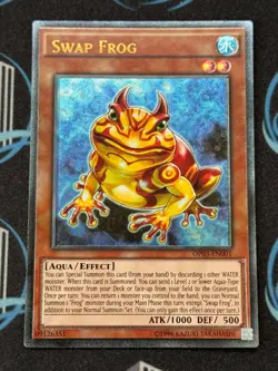Yugioh Swap Frog Ultimate Rare OP03-EN001 OTS Tournament Pack 3 NM EU Print - Image 5