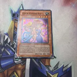 Yu-Gi-Oh TCG Duelist League Promo #DL6-EN001 Toon Gemini Elf Super Rare HP - Image 1