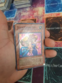 Yugioh Toon Gemini Elf DL6-EN001 Super Rare Unlimited Heavily Played - Image 3