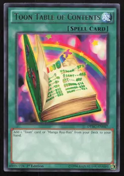 Yu-Gi-Oh TCG #DPBC-EN047 Toon Table of Contents Rare,1st Edition - Image 1