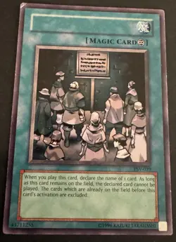 Yu-Gi-Oh Prohibition PSV-039 NO NAME ERROR MISPRINT Pharaoh’s Servant Rare - Image 1