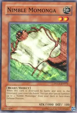 Nimble Momonga - DLG1-EN072 - Common - Unlimited Edition - Heavily Played - Dark - Image 1