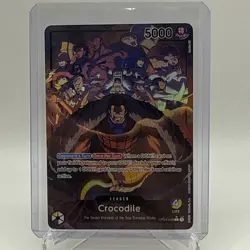 Crocodile OP04-058 Alt Art Leader Kingdoms Of Intrigue One Piece TCG English - Image 1