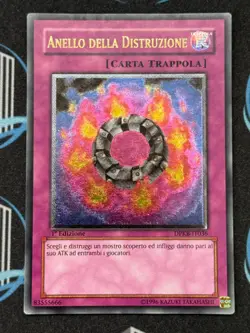 Yugioh Ring of Destruction DPKB-EN036 1st Edition Ultimate EU Print Italian - Image 1