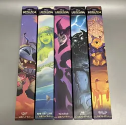 Disney Lorcana Official Playmat Set of 5 Stitch Maleficent Pooh Beast New Sealed - Image 1