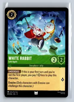 Disney Lorcana Winterspell WHITE RABBIT 89/204 NM - Image 1