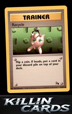Recycle 61/62 Common Fossil Pokemon Card NM - Image 1