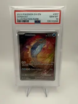 Scarlet & Violet Base Set Dondozo Illustration Rare Card #207/198 PSA 10 - Image 1
