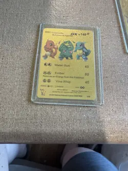 Set Of 8 Pokemon Gold Foil Fan Art Cards including Pikachu & several Charizards - Image 3