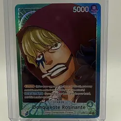 One Piece card Game Alt Art parallel Donquixote Rosinante Leader OP05-022 NM - Image 1