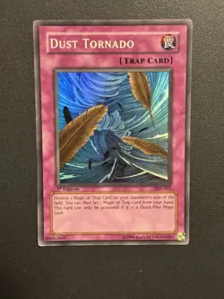 Yugioh TCG - Dust Tornado - PSV-011 1st Edition Super Rare Card - Image 1