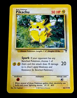 Pikachu 086/110 MP Legendary Collection Pokemon Card Moderate Play - Image 1